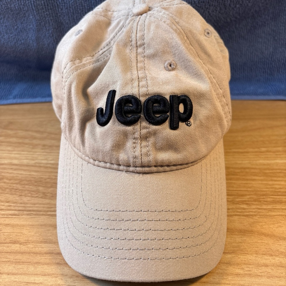 Jeep Beige Cap with Black Logo